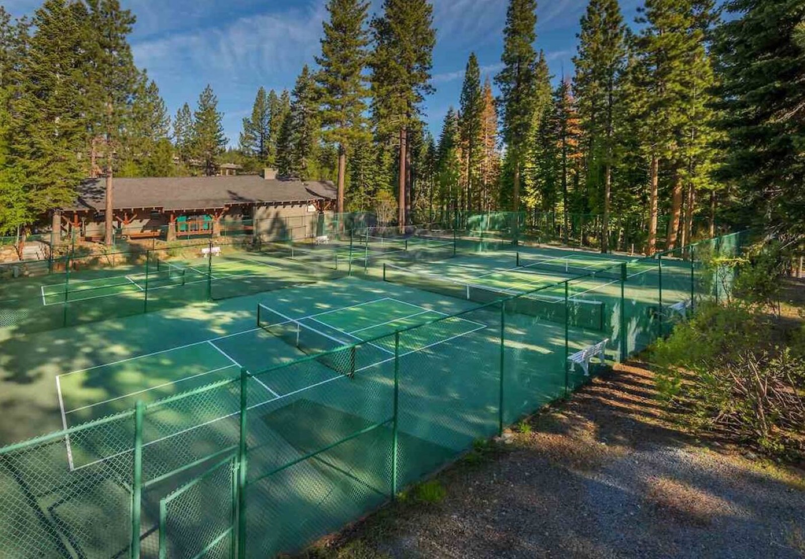 Tennis courts at the Northstar Recreation Center