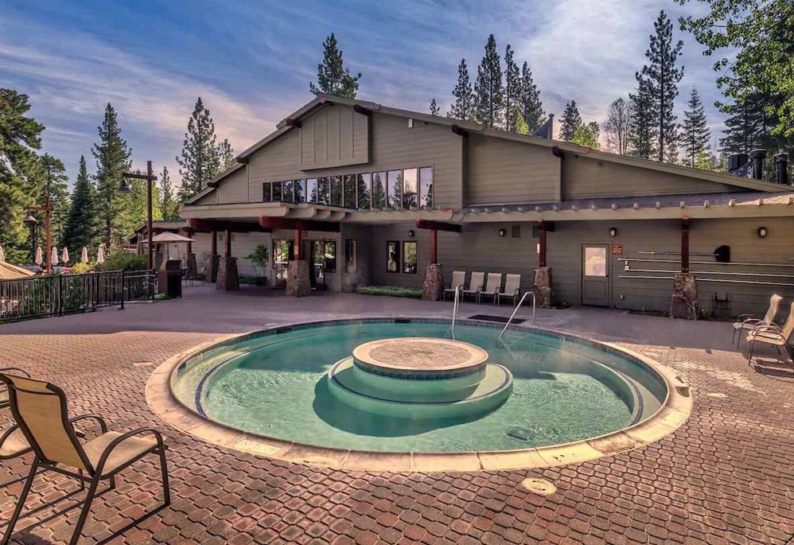 Outdoor hot tubs at the Northstar Recreation Center