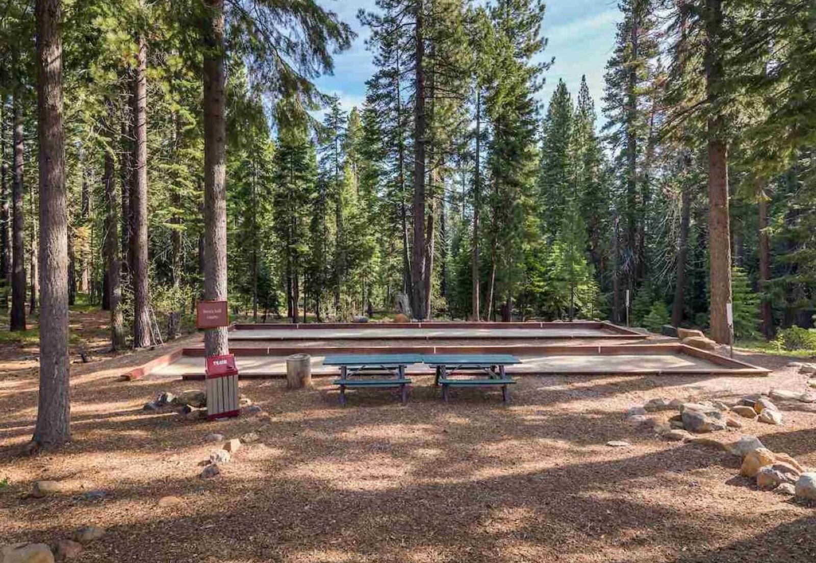 Bocce courts at the Northstar Recreation Center